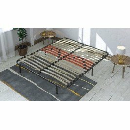 Sommier Kit métal - Cadre à lattes morphologique avec zones de confort - 160 x 200 cm