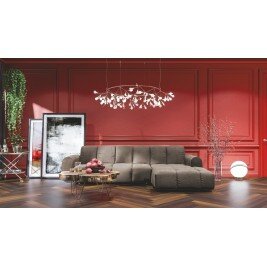 Canapé convertible d'angle droit 4 places - ANACAPRI - Taupe