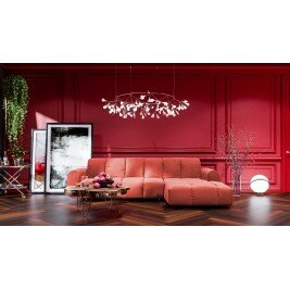 Canapé convertible d'angle droit 4 places - ANACAP - Rose