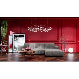 Canapé convertible d'angle droit 4 places - ANACAP - Gris clair