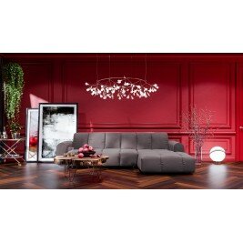 Canapé convertible d'angle droit 4 places - ANACAP - Gris foncé