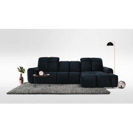 Canapé convertible d'angle droit 4 places - ANACAP - Bleu marine