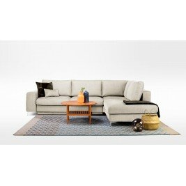 Canapé convertible d'angle droit 4 places FIESOLE - Beige