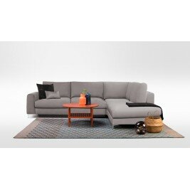 Canapé convertible d'angle droit 4 places FIESOL - Gris clair