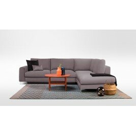 Canapé convertible d'angle droit 4 places FIESOL - Gris foncé