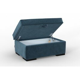 Pouf - DASHA - Bleu canard