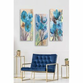 Peinture sur bois (3 pièces) - HOWIE - Multicolore