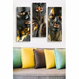 Peinture sur bois (3 pièces) - HUANG - Multicolore